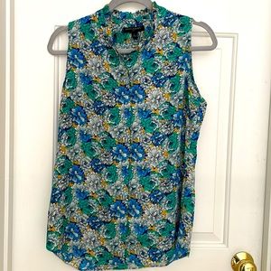 Banana Republic Floral Sleeveless Top Small